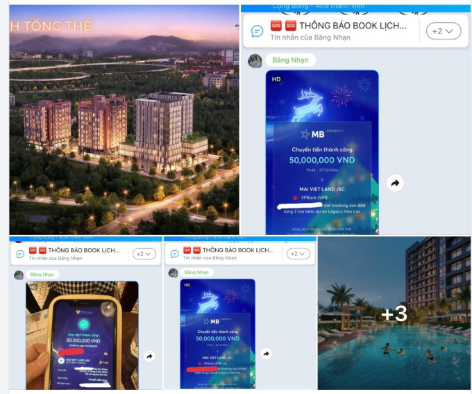 Giao dịch mua bán khu căn hộ Legacy Alpha Valley trong group chat