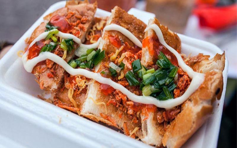 Bánh mì nướng muối ớt bao nhiêu calo?