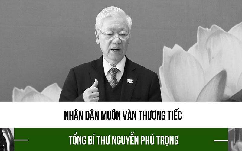 Thương tiếc Tổng Bí thư Nguyễn Phú Trọng